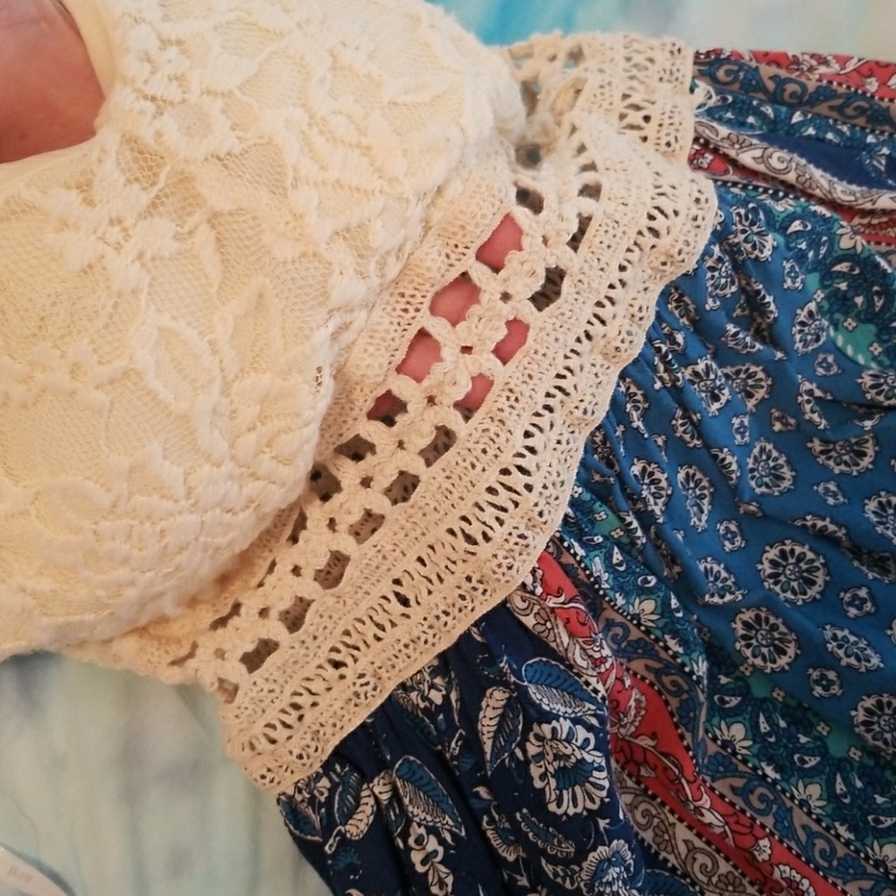 Floral Lace Fit and Flare Dress - Picture 6 of 7